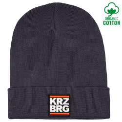 KRZ BRG - Logo Organic Beanie graphite grey