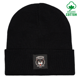 Coretex - Panther Organic Beanie Woven Label black/black