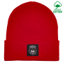 Coretex - Panther Organic Beanie Woven Label red/black