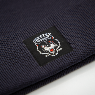 Coretex - Panther Organic Beanie Woven Label graphite grey/black