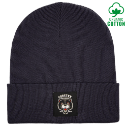 Coretex - Panther Organic Beanie Woven Label graphite...