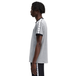 Fred Perry - Taped Ringer T-Shirt M4620 steel marl 420