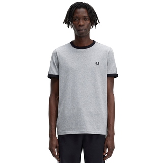 Fred Perry - Taped Ringer T-Shirt M4620 steel marl 420 M