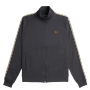 Fred Perry - Contrast Taped Track Jacket J5557 anchor grey/black V62