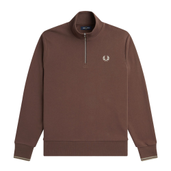 Fred Perry - Half Zip Sweatshirt M3574 brick/warm grey U85