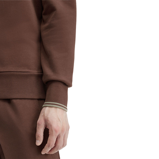 Fred Perry - Half Zip Sweatshirt M3574 brick/warm grey U85 XL