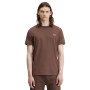 Fred Perry - Contrast Tape Ringer T-Shirt M4613 brick/warm grey U85