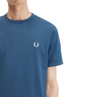 Fred Perry - Ringer T-Shirt M3519 midnight blue/light ice V06 M