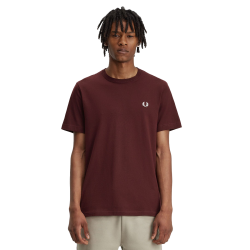 Fred Perry - Crew Neck T-Shirt M1600 oxblood/ecru R82