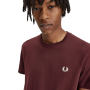 Fred Perry - Crew Neck T-Shirt M1600 oxblood/ecru R82