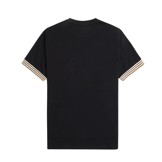 Fred Perry - Striped Cuff T-Shirt M7707 black 102