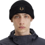 Fred Perry - Cotton Rib Beanie C6151 black/warm stone R91