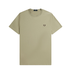 Fred Perry - Crew Neck T-Shirt M1600 warm grey/brick U84