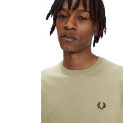 Fred Perry - Crew Neck T-Shirt M1600 warm grey/brick U84