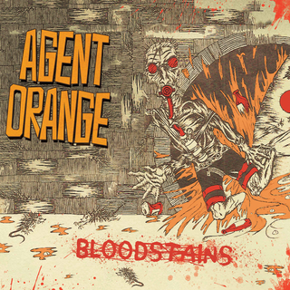 Agent Orange - Bloodstains orange red black splatter LP