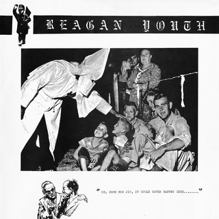 Reagan Youth - Youth Anthems For The New Order black white splatter LP
