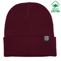 Coretex - Est.1988 Organic Beanie Loop Label burgundy