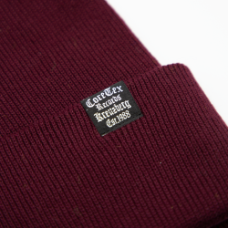 Coretex - Est.1988 Organic Beanie Loop Label burgundy