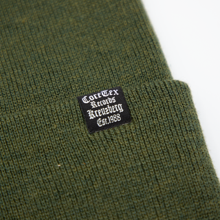 Coretex - Est.1988 Recycled Beanie Loop Label olive green