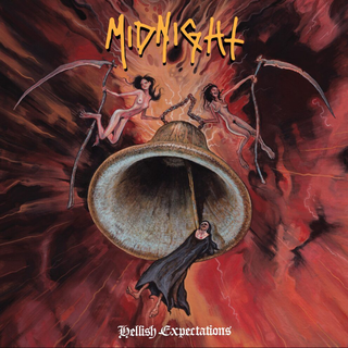 Midnight - Hellish Expectations crimson red with black smoke LP