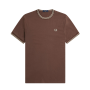 Fred Perry - Twin Tipped T-Shirt M1588 brick/warm grey U85