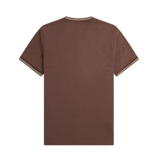 Fred Perry - Twin Tipped T-Shirt M1588 brick/warm grey U85 XL