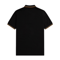 Fred Perry - Twin Tipped Polo Shirt M3600 black/warm stone/shaded stone U97