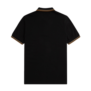 Fred Perry - Twin Tipped Polo Shirt M3600 black/warm stone/shaded stone U97 S
