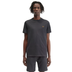 Fred Perry - Contrast Tape Ringer T-Shirt M4613 anchor grey/black V62