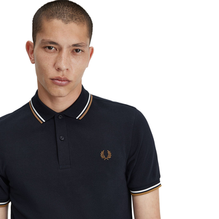 Fred Perry - Twin Tipped Polo Shirt M3600 navy/snow white/shaded stone U86