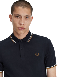 Fred Perry - Twin Tipped Polo Shirt M3600 navy/snow white/shaded stone U86