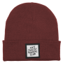 Anti Fascist Running Club - Beanie  w/ Reflector Patch - burgundy