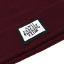 Anti Fascist Running Club - Beanie  w/ Reflector Patch - burgundy