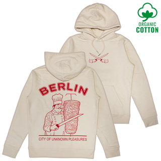 Berlin - City Of Unknown Pleasures Organic Cotton Hoodie natural raw red