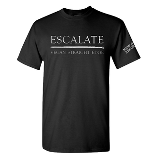 Escalate - Vegan Straight Edge T-Shirt black 