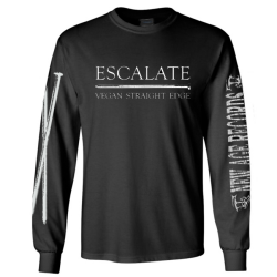 Escalate - Vegan Straight Edge Longsleeve black