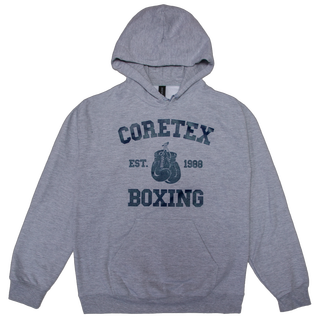 Coretex - Boxing Hoodie grey/dark navy