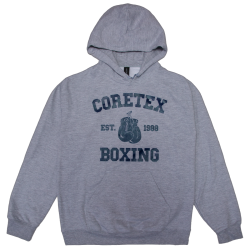 Coretex - Boxing Hoodie grey/dark navy