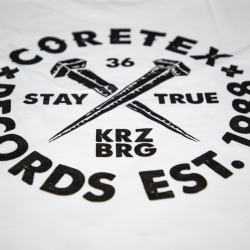 Coretex - Nails T-Shirt white/black