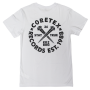 Coretex - Nails T-Shirt white/black