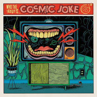 Cosmic Joke - Same coke bottle clear with red splatter LP