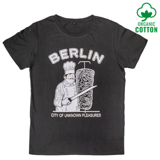 Berlin - City Of Unknown Pleasures Organic Cotton T-Shirt charcoal white