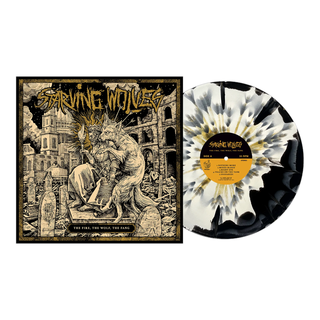 Starving Wolves - The Fire, The Wolf, The Fang black & bone with gold splatter LP