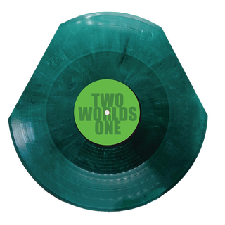 Two Worlds One - TxWxOx ltd stochastic triangle shape green marble 10