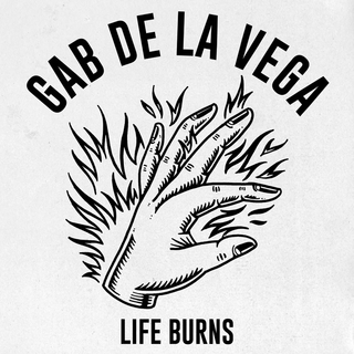 Gab De La Vega - Life Burns blue marbled LP