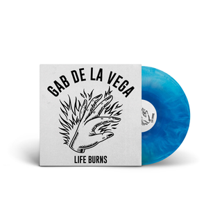 Gab De La Vega - Life Burns blue marbled LP