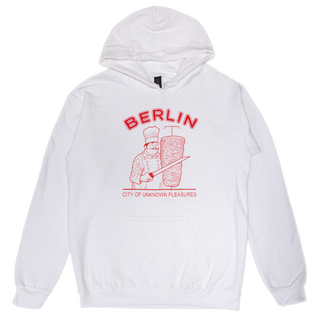 Berlin - City Of Unknown Pleasures Hoodie white red