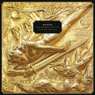 Mantar - The Modern Art Of Setting Ablaze black gold sunburst LP