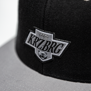 KRZ BRG - Bear Snapback black-grey