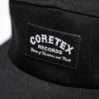 Coretex - Oldschool Logo 5-Panel Cap black-white
